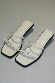 Liko Onix Cream Leather Sandals
