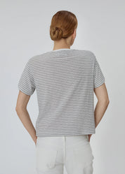 Stripe Tee in Grey