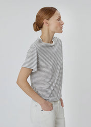 Stripe Tee in Grey