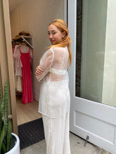Load image into Gallery viewer, Organza Split Shirt in Crème
