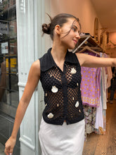 Load image into Gallery viewer, Rejilla Top in Black
