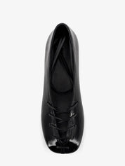 Bumi Onix Black Leather Ballet Flats