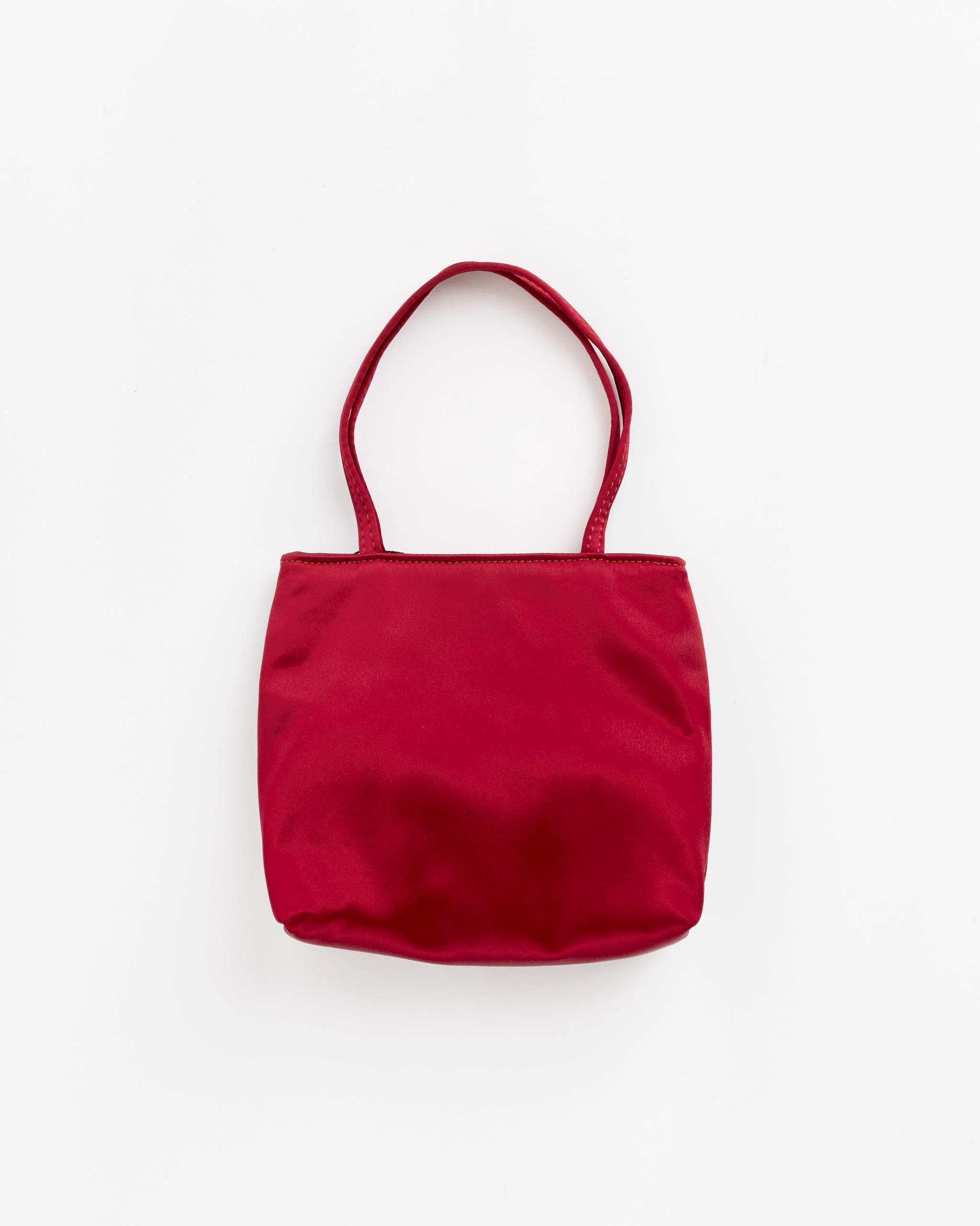 Little Silk Bag in Burgundy Red