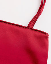 Little Silk Bag in Burgundy Red