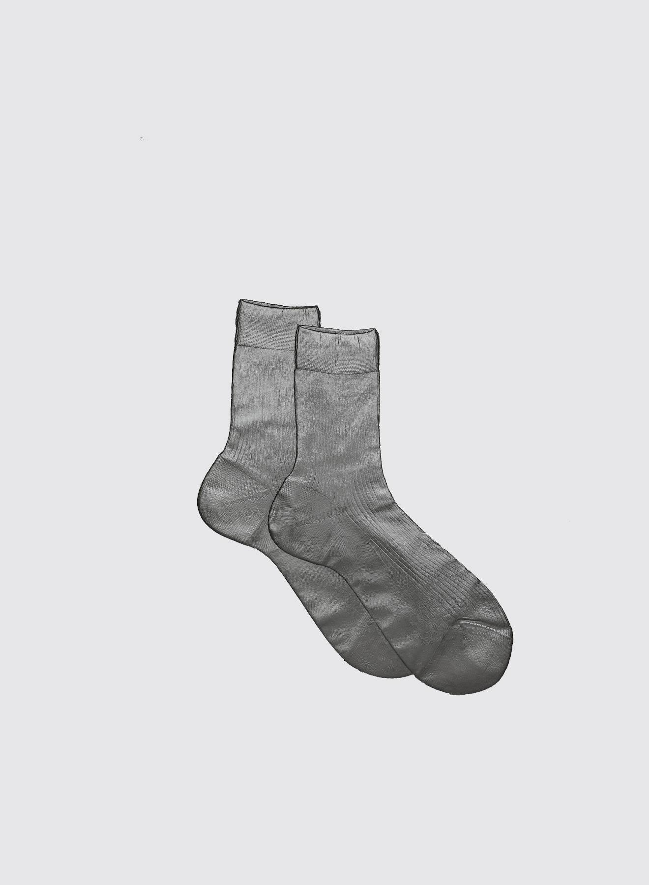 One Ribbed Laminated in Grey