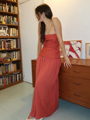 Hedy Maxi Dress in Dusty Tomato