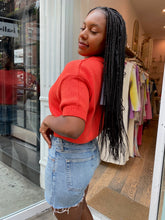 Load image into Gallery viewer, Pattie Knit Top in Red
