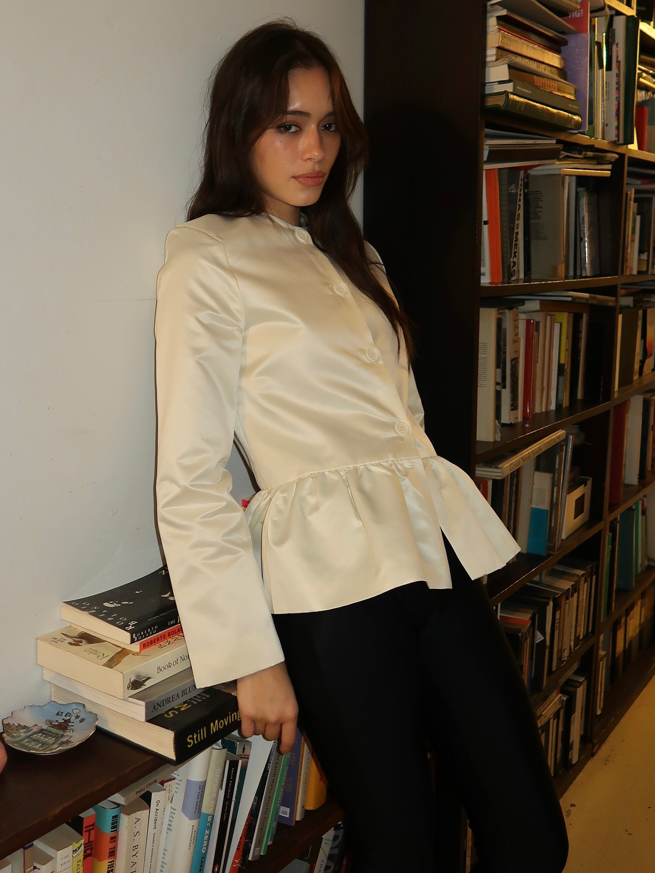 Yuna Jacket in Cream White