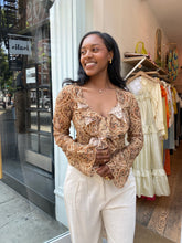 Load image into Gallery viewer, Klaire Top in Paisley Printed Chiffon
