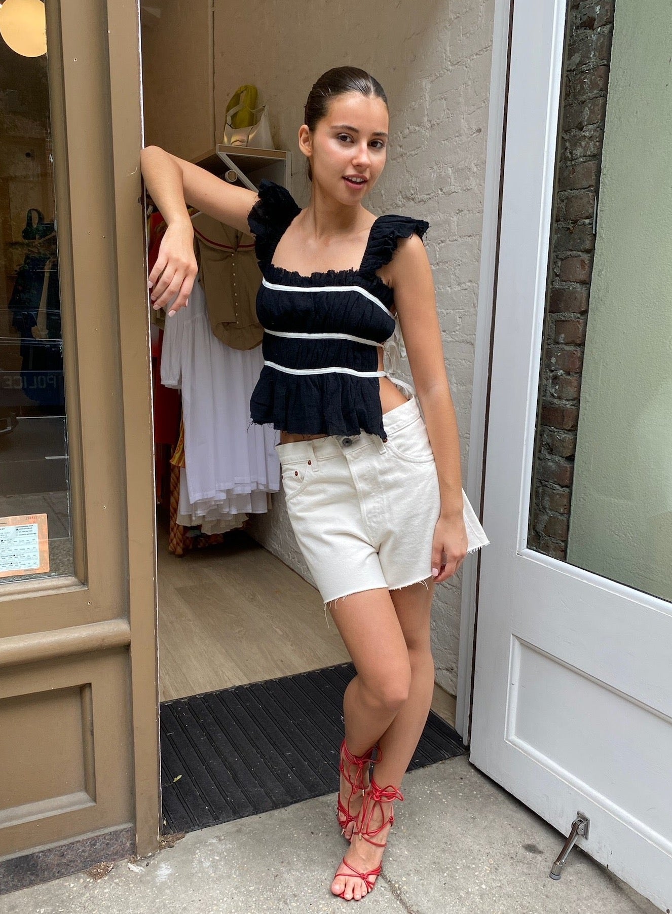 90's Low Slung Short in Vintage White