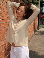 Lennon Cardigan in Beige