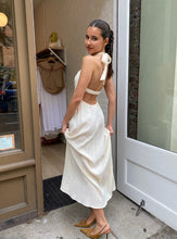 Load image into Gallery viewer, Honey Halter Dress in Cream
