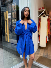 Load image into Gallery viewer, Mantra Dress Cover-Up in Sicilian Blue
