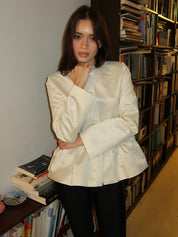 Yuna Jacket in Cream White