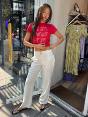 The Surf Pant in Vintage White