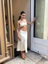 Load image into Gallery viewer, Holly Skirt in Ivory Satin
