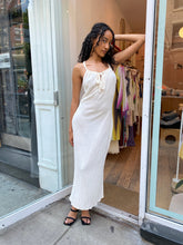 Load image into Gallery viewer, Beck Ruched Maxi Dress in Beige

