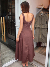 Vittoria Dress in Chocolate