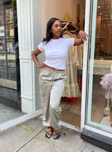 Load image into Gallery viewer, Stormi Satin Cargos in Silver
