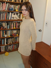Micah Mini Dress in Wheat