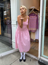 Load image into Gallery viewer, Laeti Smocked Dress in Pink Stripe

