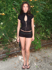 Eloise Mini Short in Black