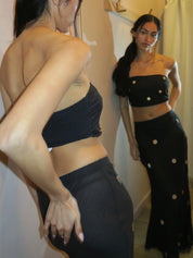 Quinta Tube Top in Black Sequin