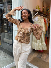 Load image into Gallery viewer, Klaire Top in Paisley Printed Chiffon
