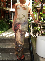 Collector Dress in Watercolor Mermaid
