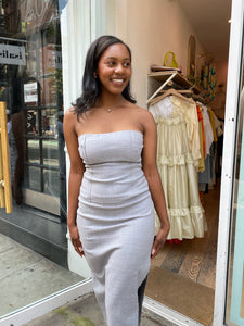 Bustier Top in Grey Heather