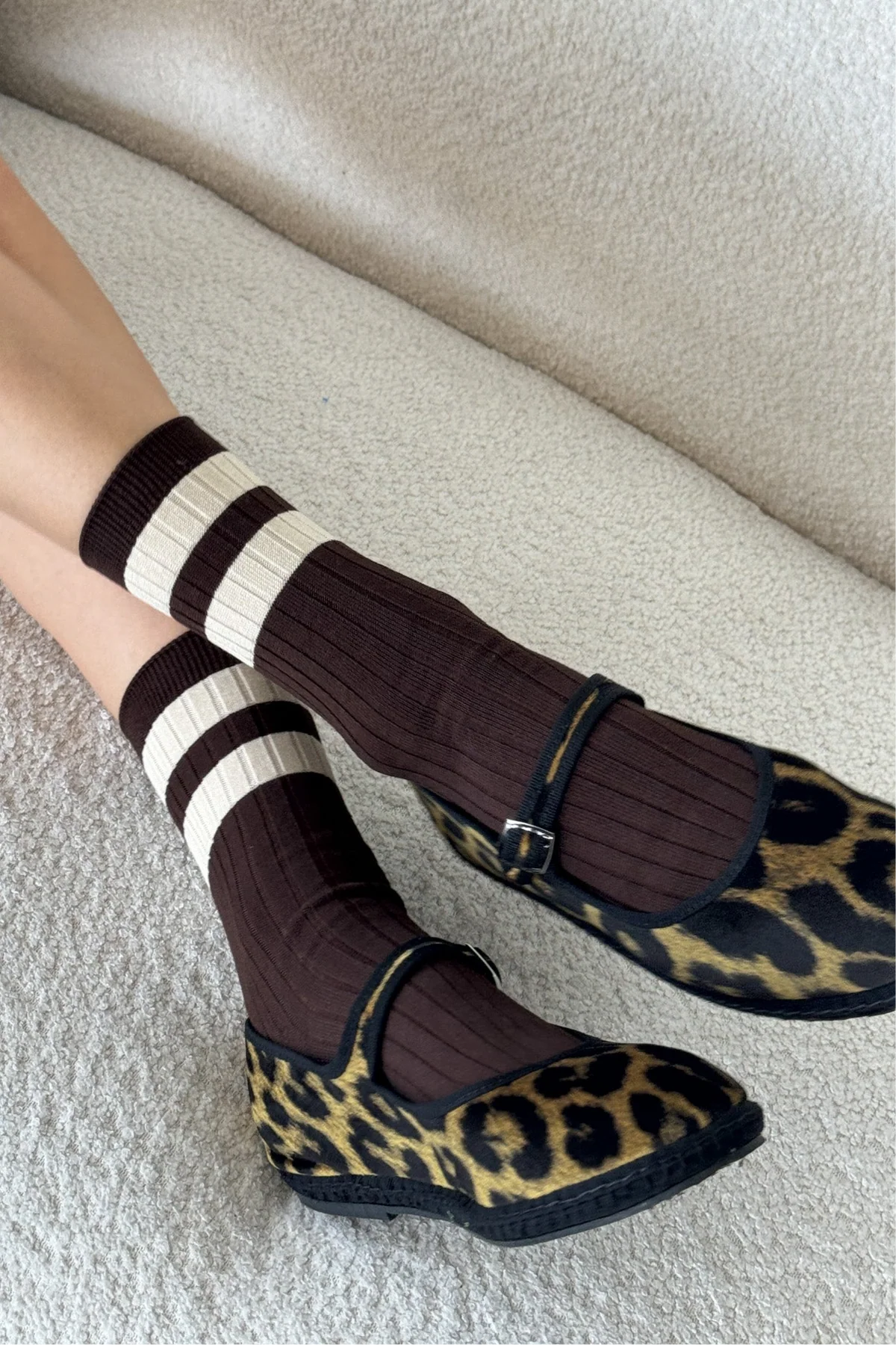 Her Socks in Varsity Espresso