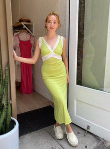Myla Maxi Dress in Lime