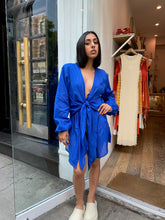 Load image into Gallery viewer, Mantra Dress Cover-Up in Sicilian Blue
