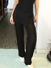 Maralia Overlay Pant in Black