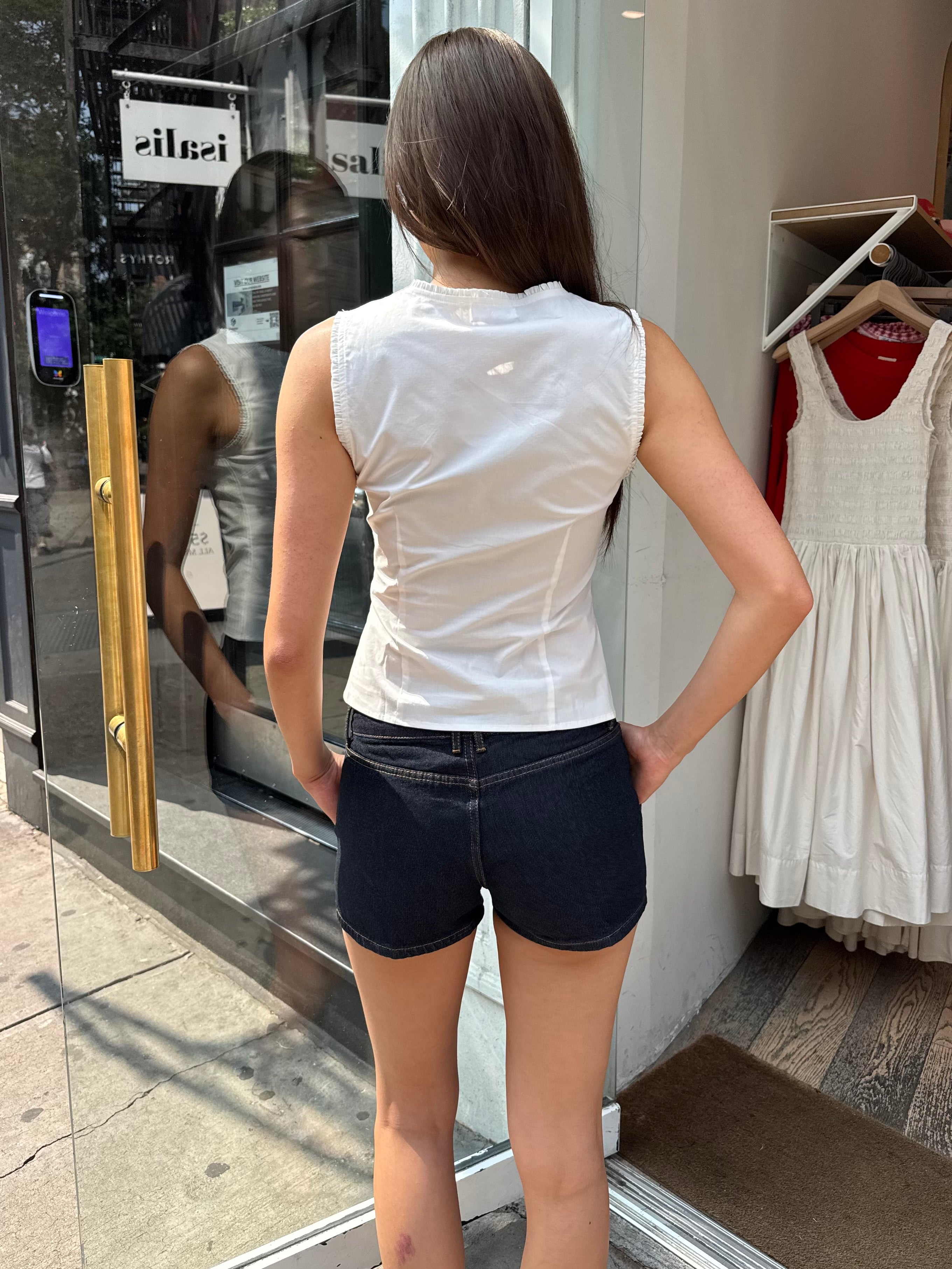 Jazmyn Button Down Blouse in White