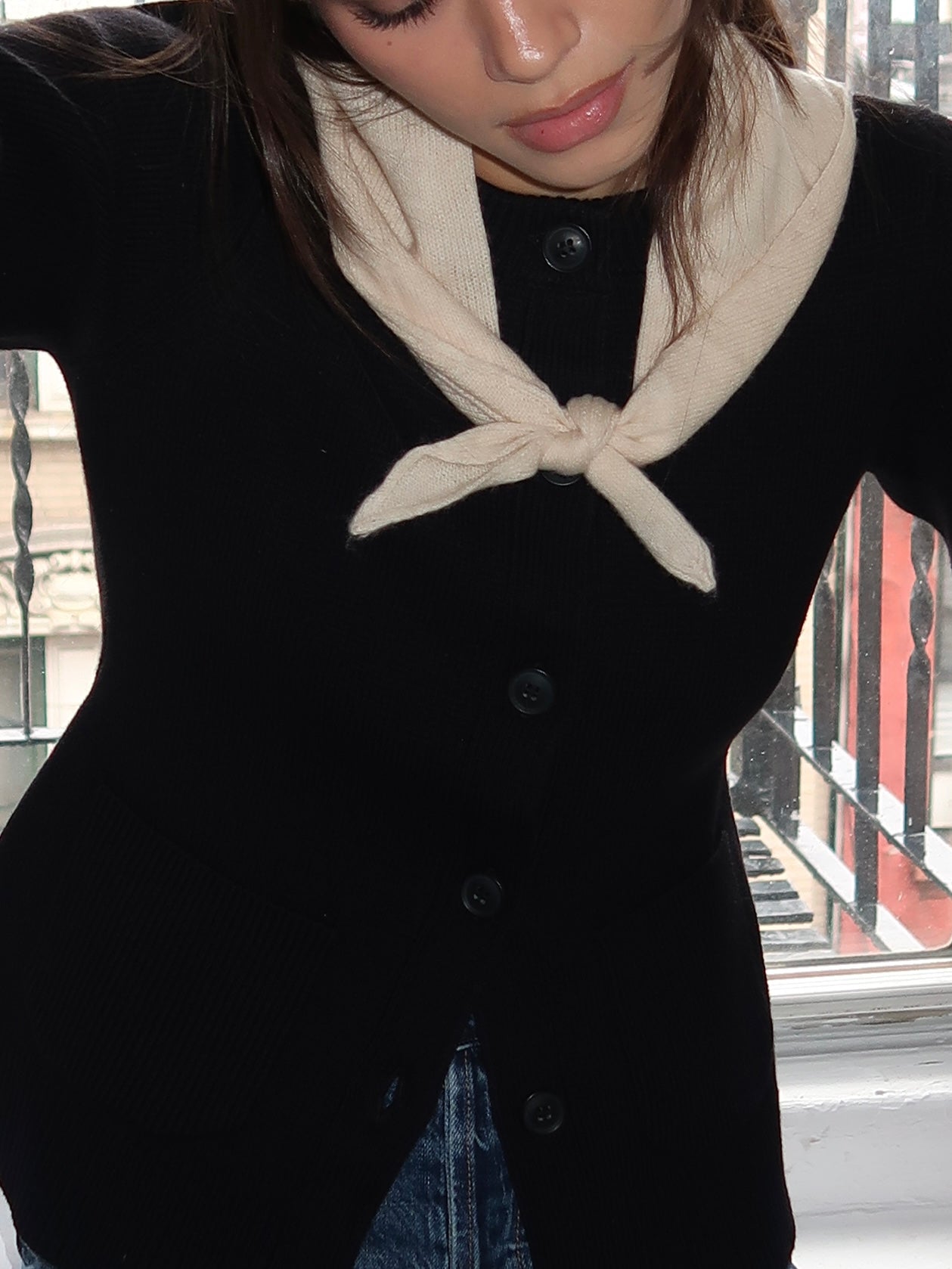 Cashmere Bandana in Oatmeal