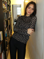 Suni Top in White Dots