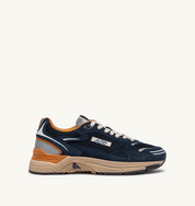 Hyperway Low in Suede/Mesh/Leather Midnight/Tomato Cream