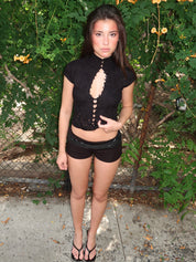 Eloise Mini Short in Black