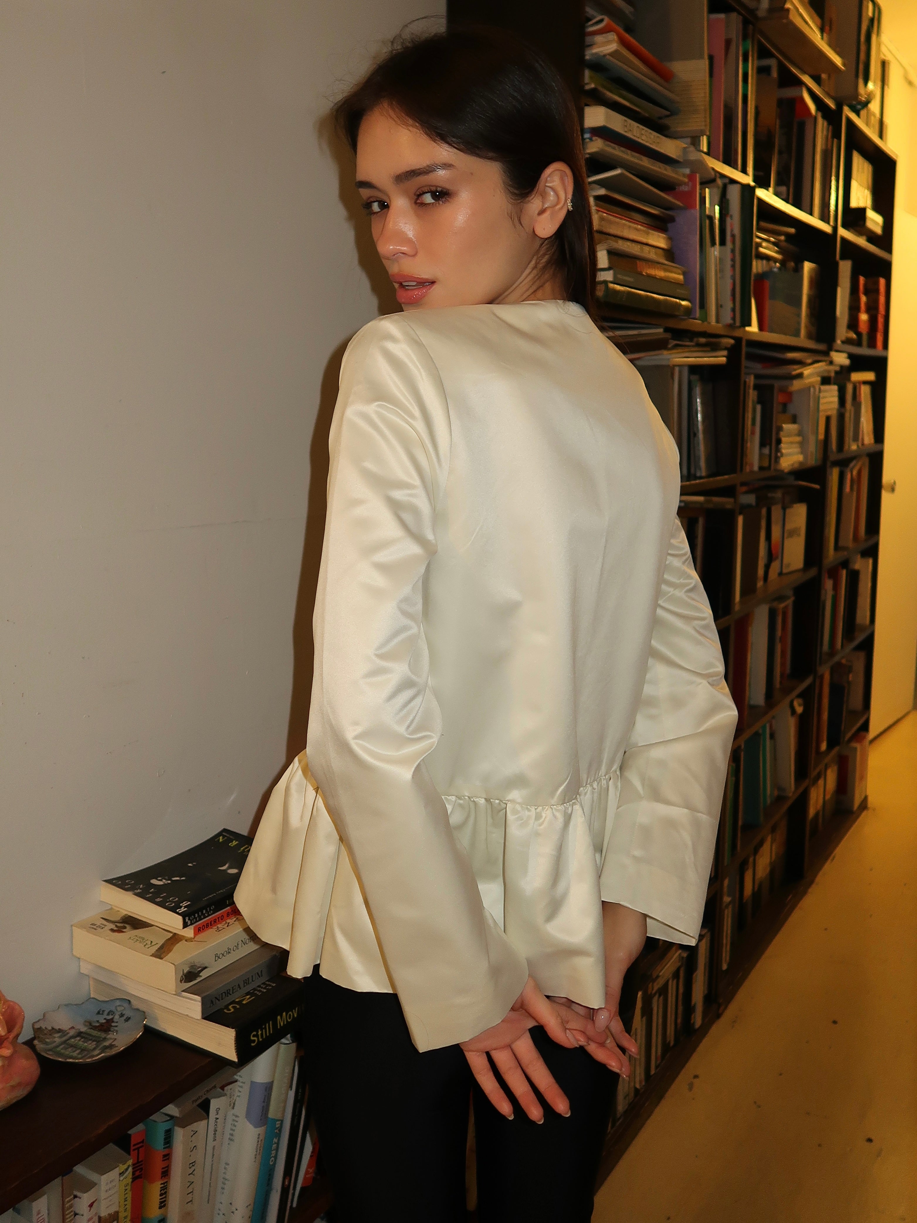 Yuna Jacket in Cream White