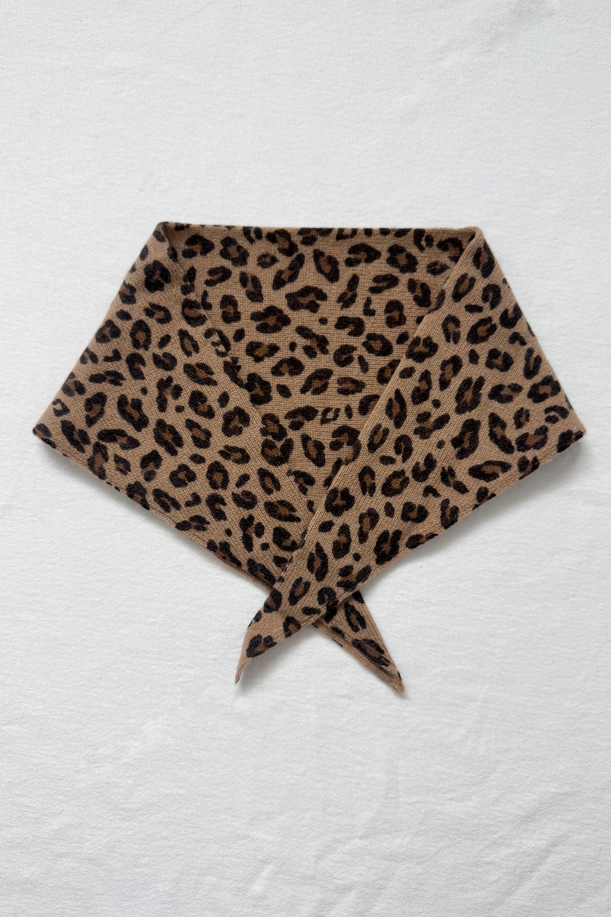 Cashmere Bandana in Leopard