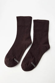 Breezy Sneaker Socks in Dark Cacao