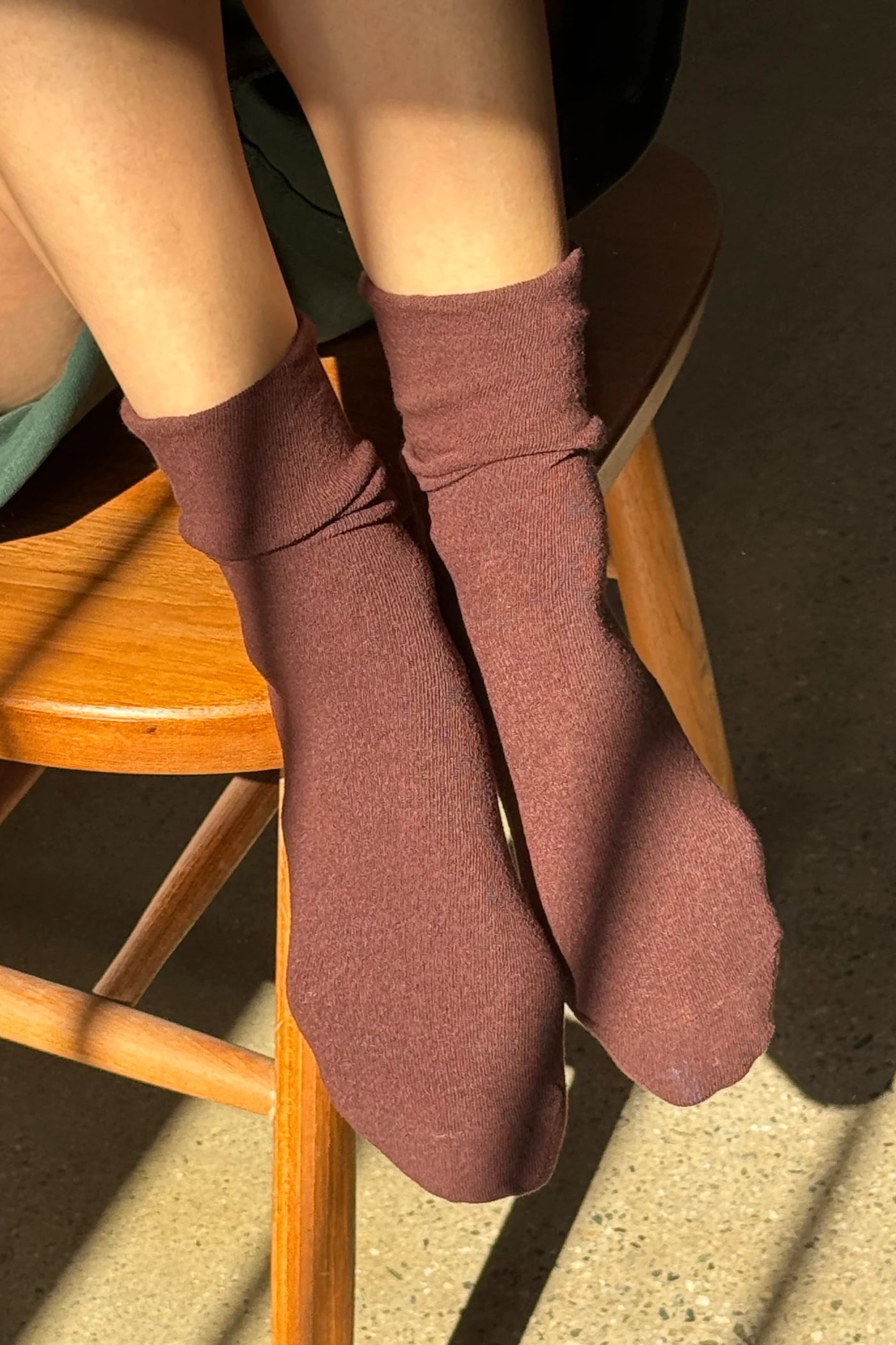 Breezy Sneaker Socks in Dark Cacao