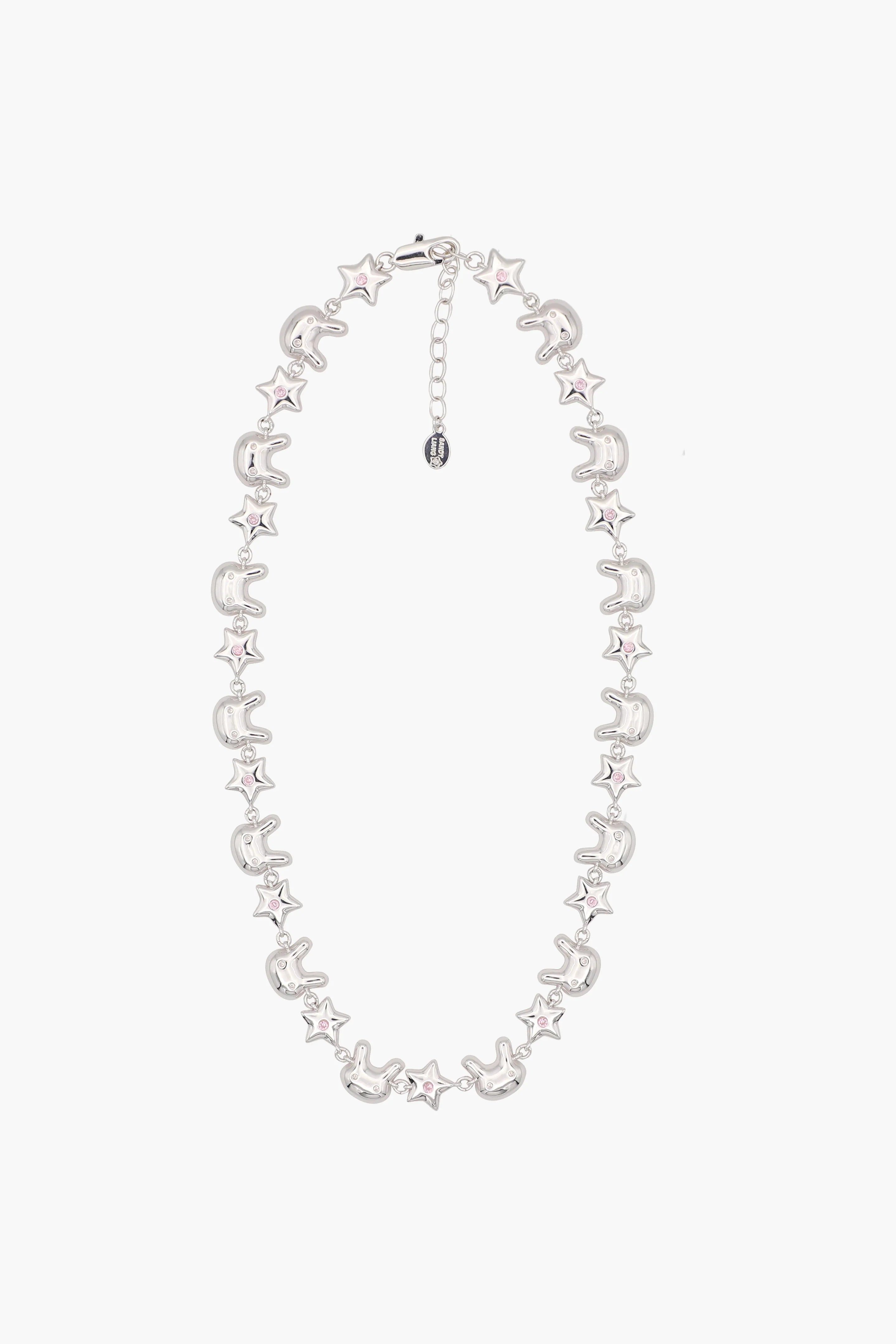 Terminator Bunny Star Necklace in Silver