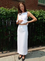 Emma Pencil Skirt in Ivory