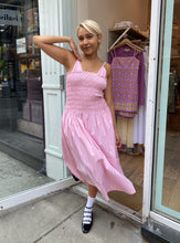 Load image into Gallery viewer, Laeti Smocked Dress in Pink Stripe
