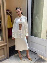 Load image into Gallery viewer, Olivio Shirt in Ivory Satin
