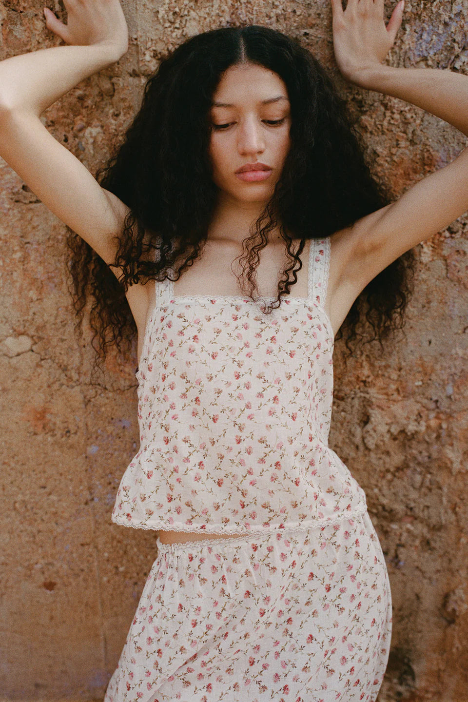 Charlotte Top in Watercolour Floral