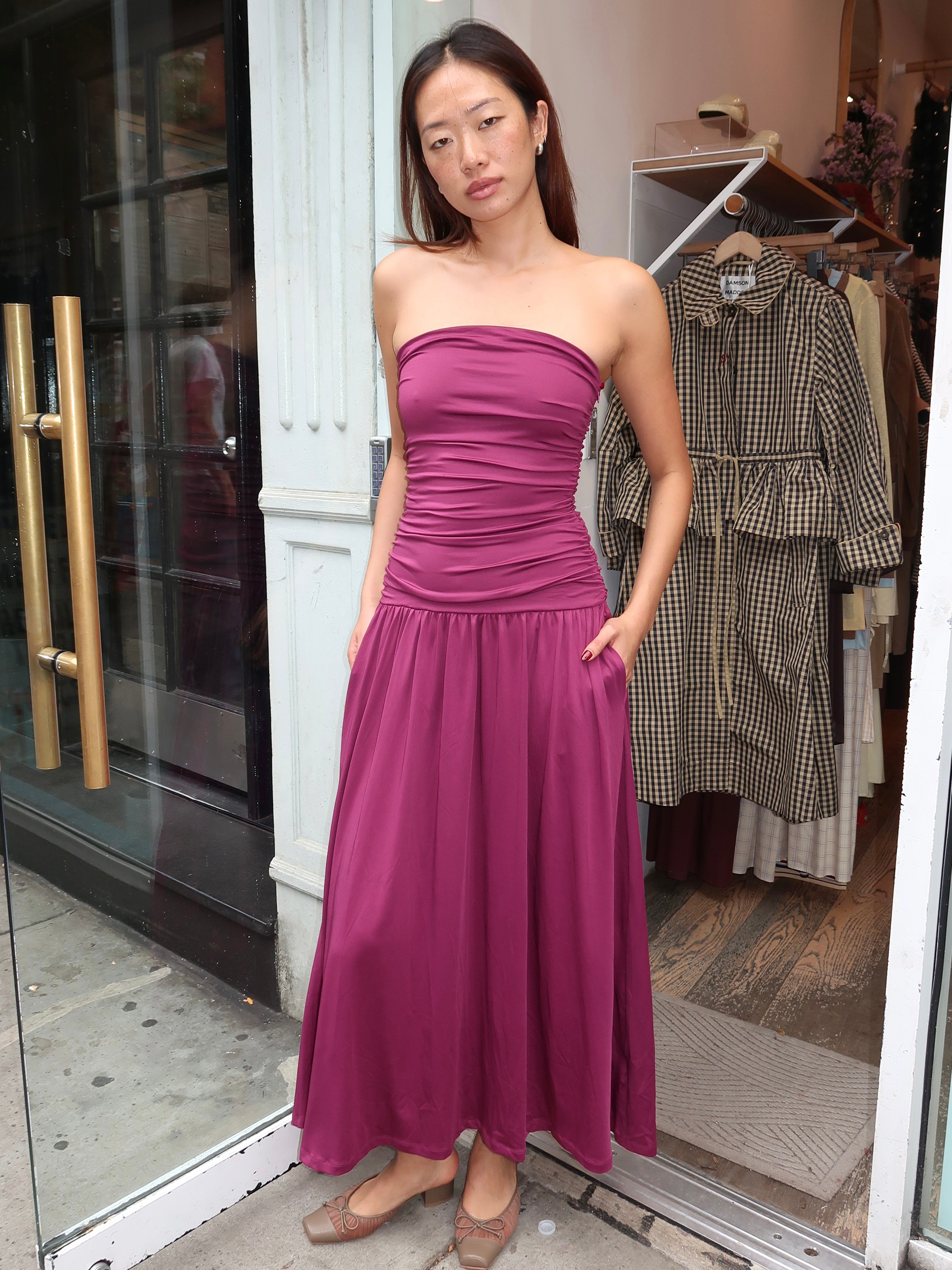 Santal Dress in Orchid
