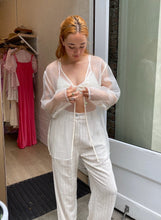Load image into Gallery viewer, Organza Split Shirt in Crème
